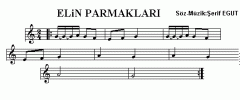 Elin Parmakları Şarkı Notası