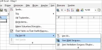 Excel Dış Veri Al