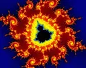 Mandelbrot kümesinin bilgisayarda renklendirilmiş bir türevi