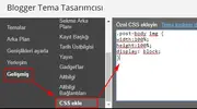 Blogger css ekle bölümü